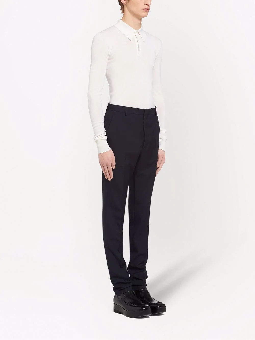 tapered tailored-cut trousers - 3