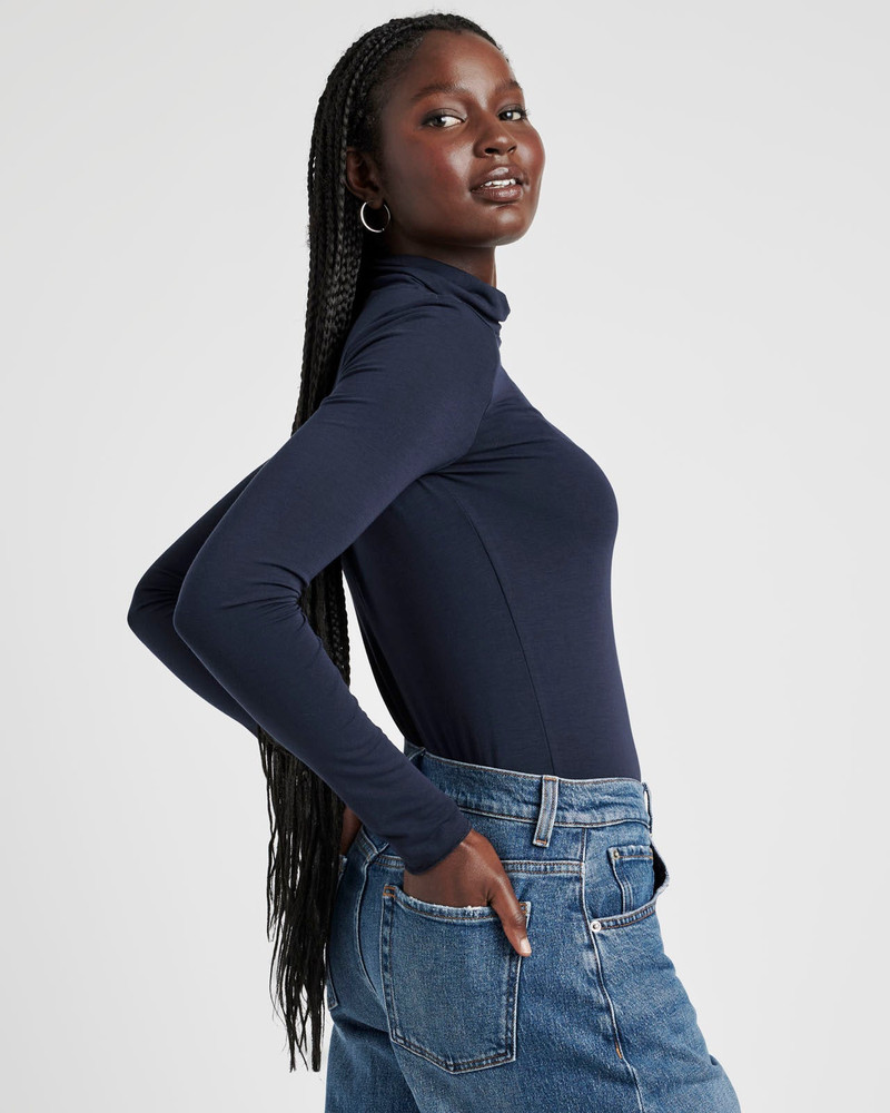 Bamboo Blend Long Sleeve Turtleneck 5