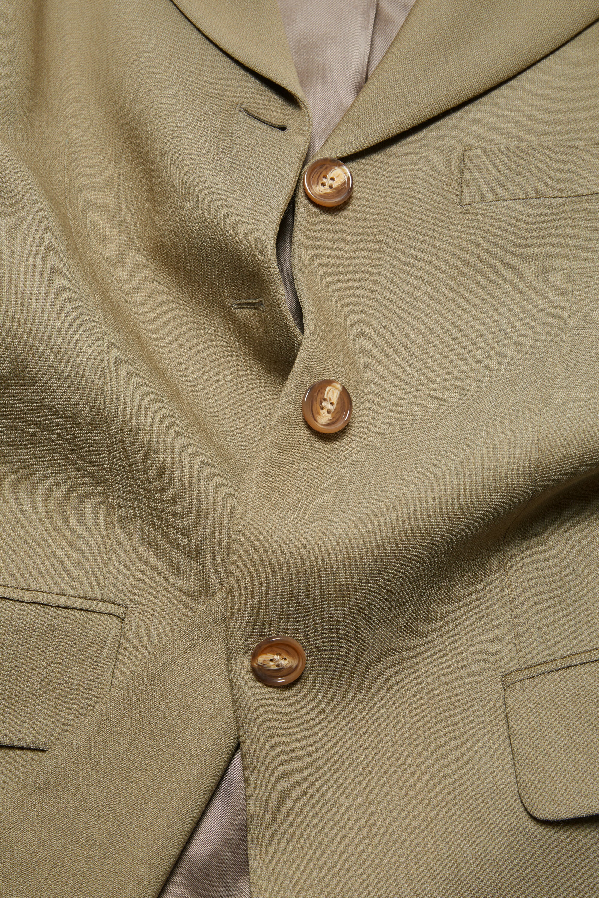 Single-breasted jacket - Mud beige - 6