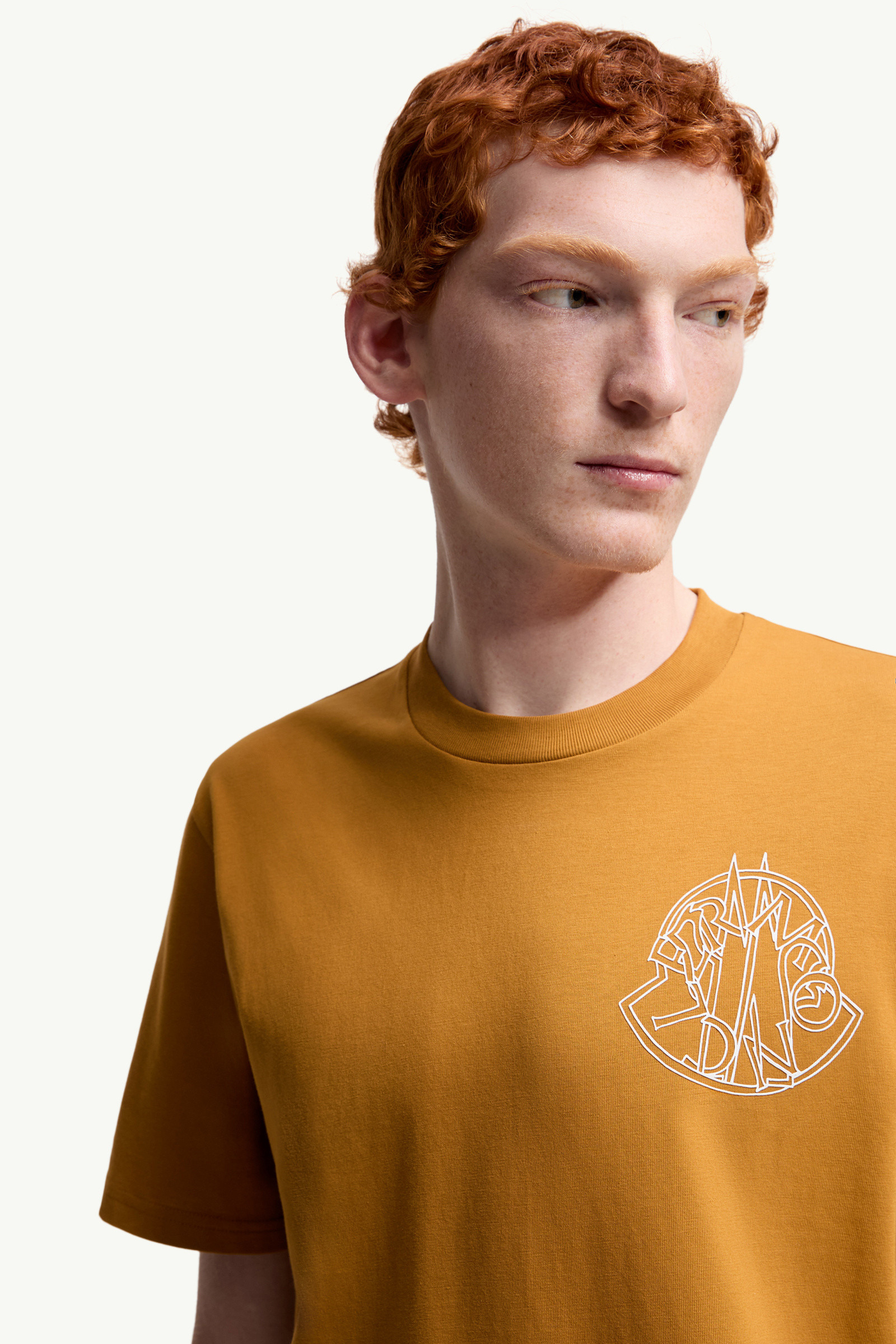 Overlapped Logo Cotton T-Shirt - 6