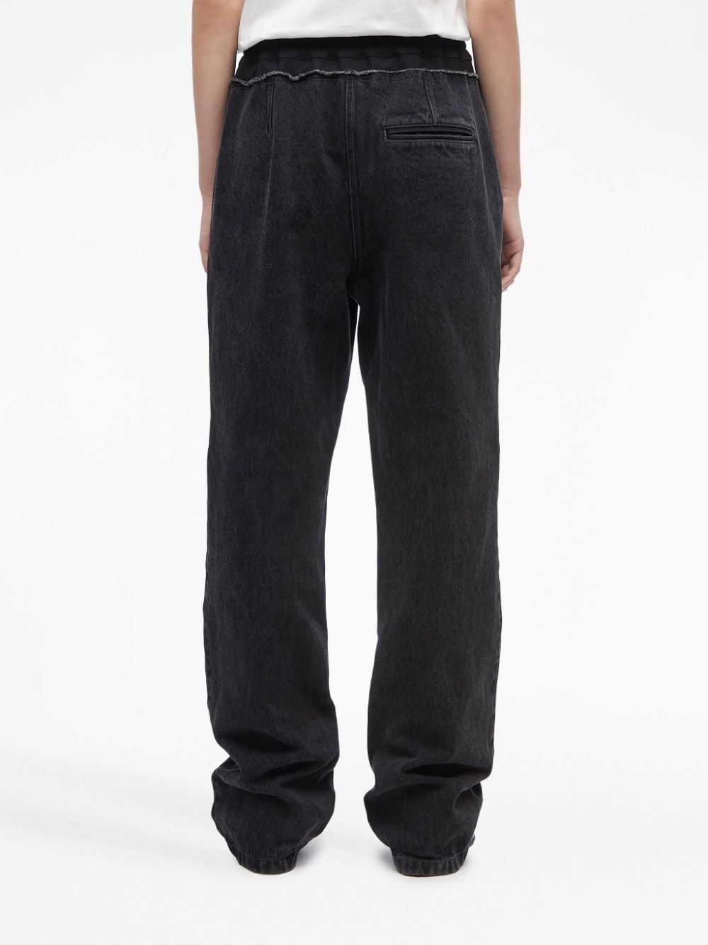 drawstring straight-leg trousers - 5