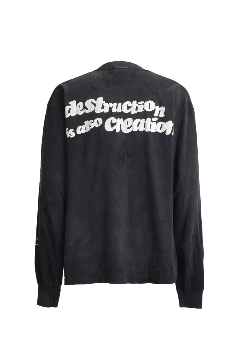 Readymade L/S T-SHIRT DESTRUCTION BLK outlook