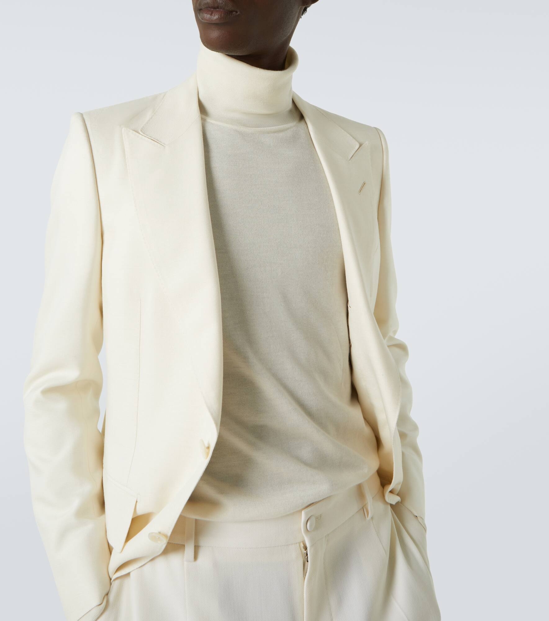 Cashmere and silk turtleneck sweater - 5