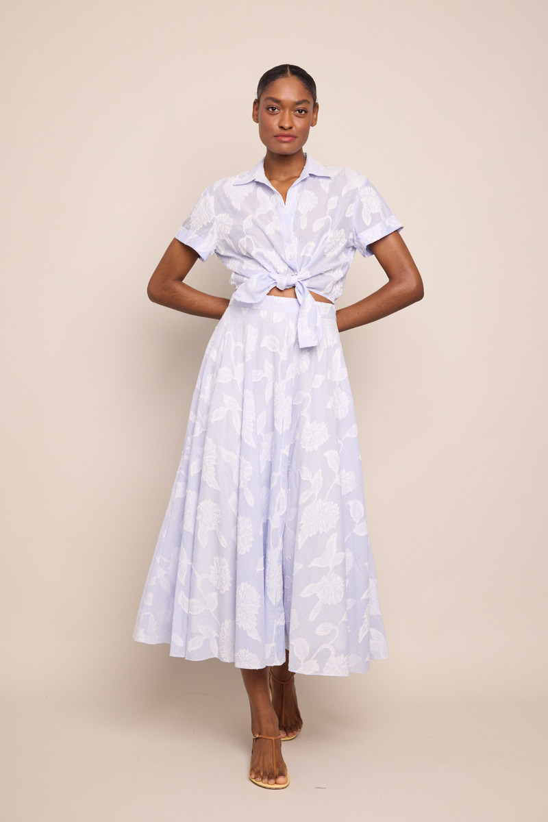 Cara Cara Carolina Skirt
Striped Florals, Sculpted Sweep outlook