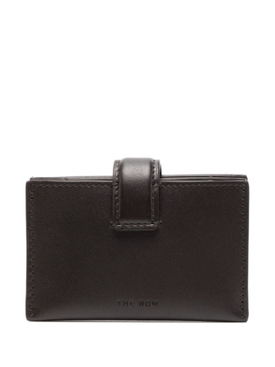 The Row logo-debossed leather cardholder outlook