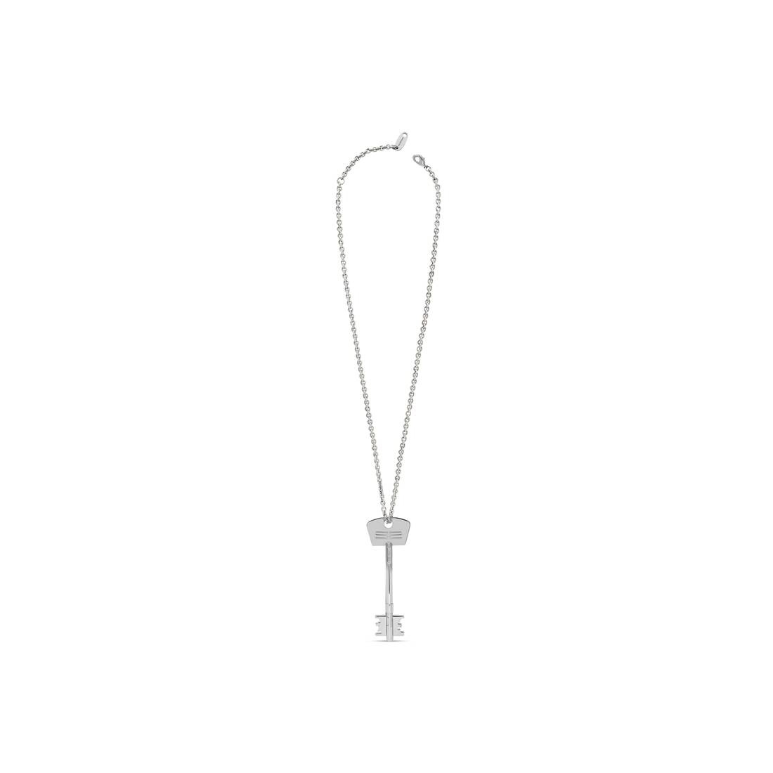Bb Key Necklace  in Silver - 2