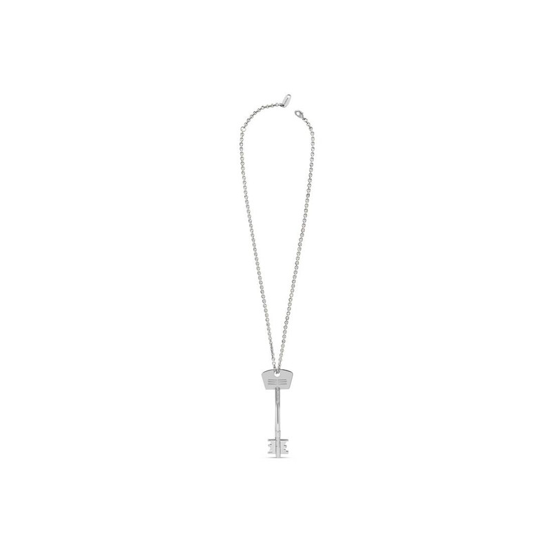 BALENCIAGA Bb Key Necklace  in Silver outlook