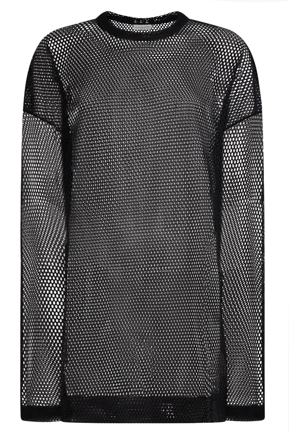 Dries Van Noten HEGLAND OPEN MESH TOP | BLACK | REVERSIBLE