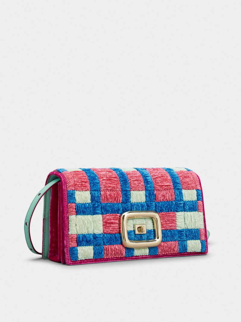 Viv' Choc Weaving Bag in Velvet 3