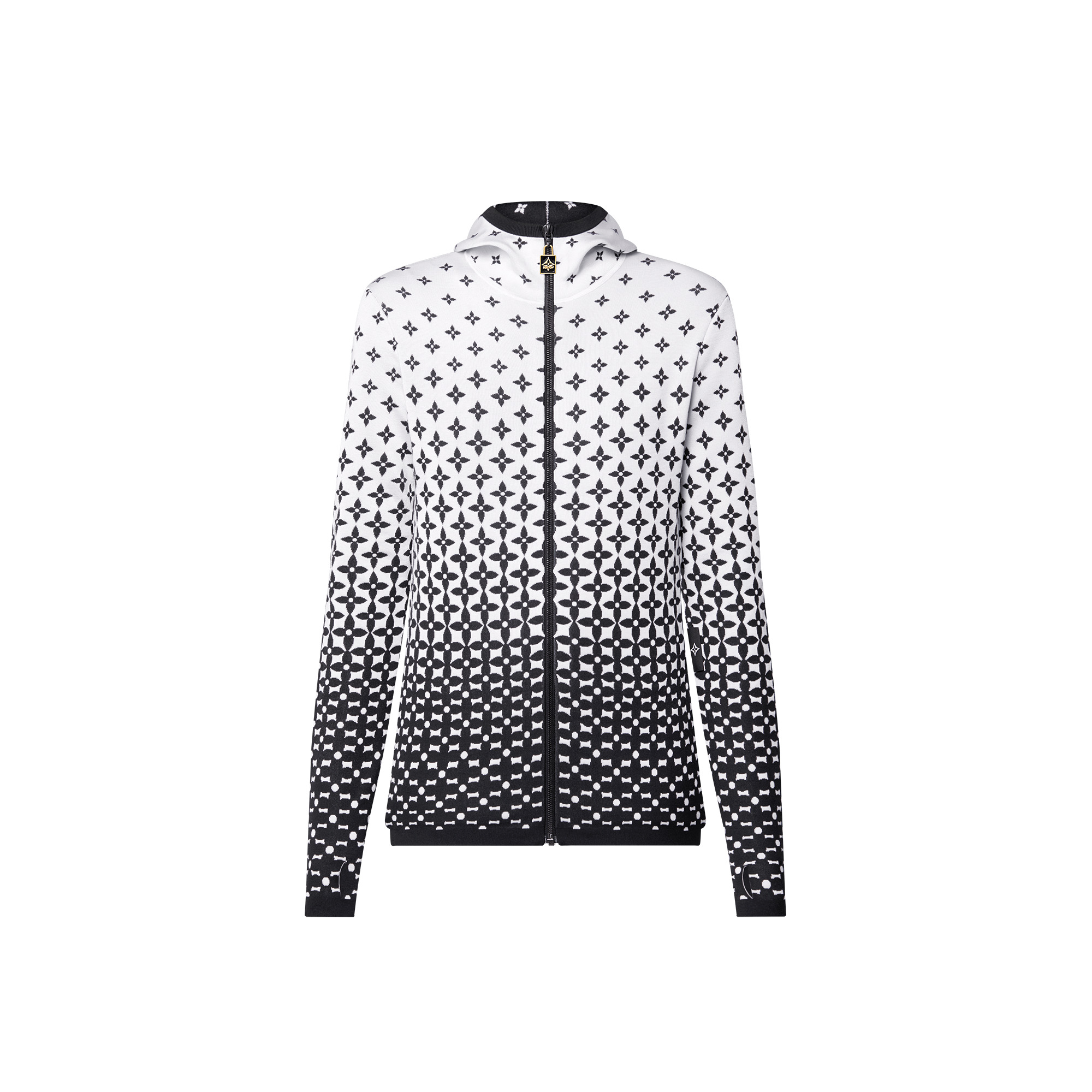 Ombré Monogram Silk Knit Jacket - 1