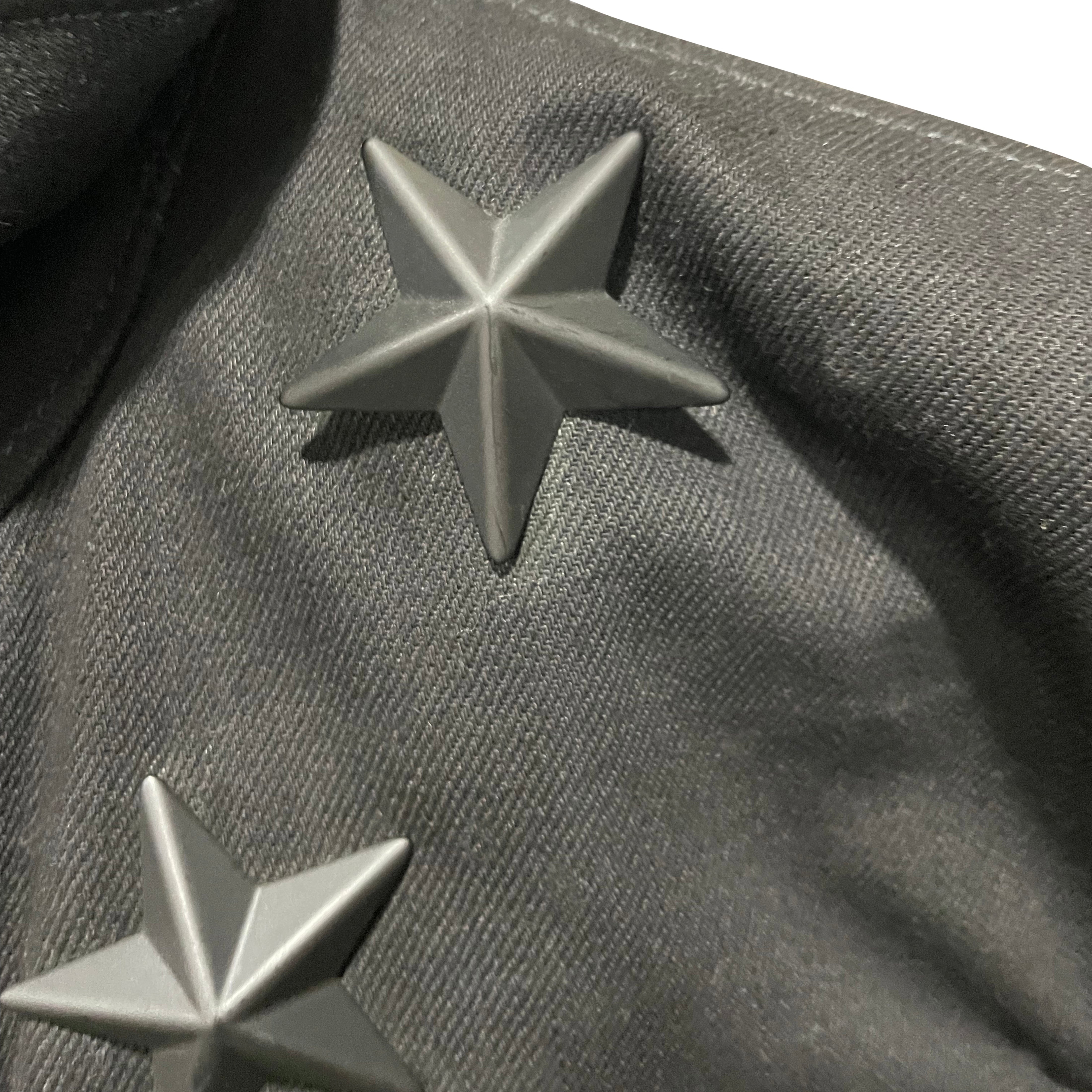 Givenchy Star-Studded Denim Jacket - Black - 4