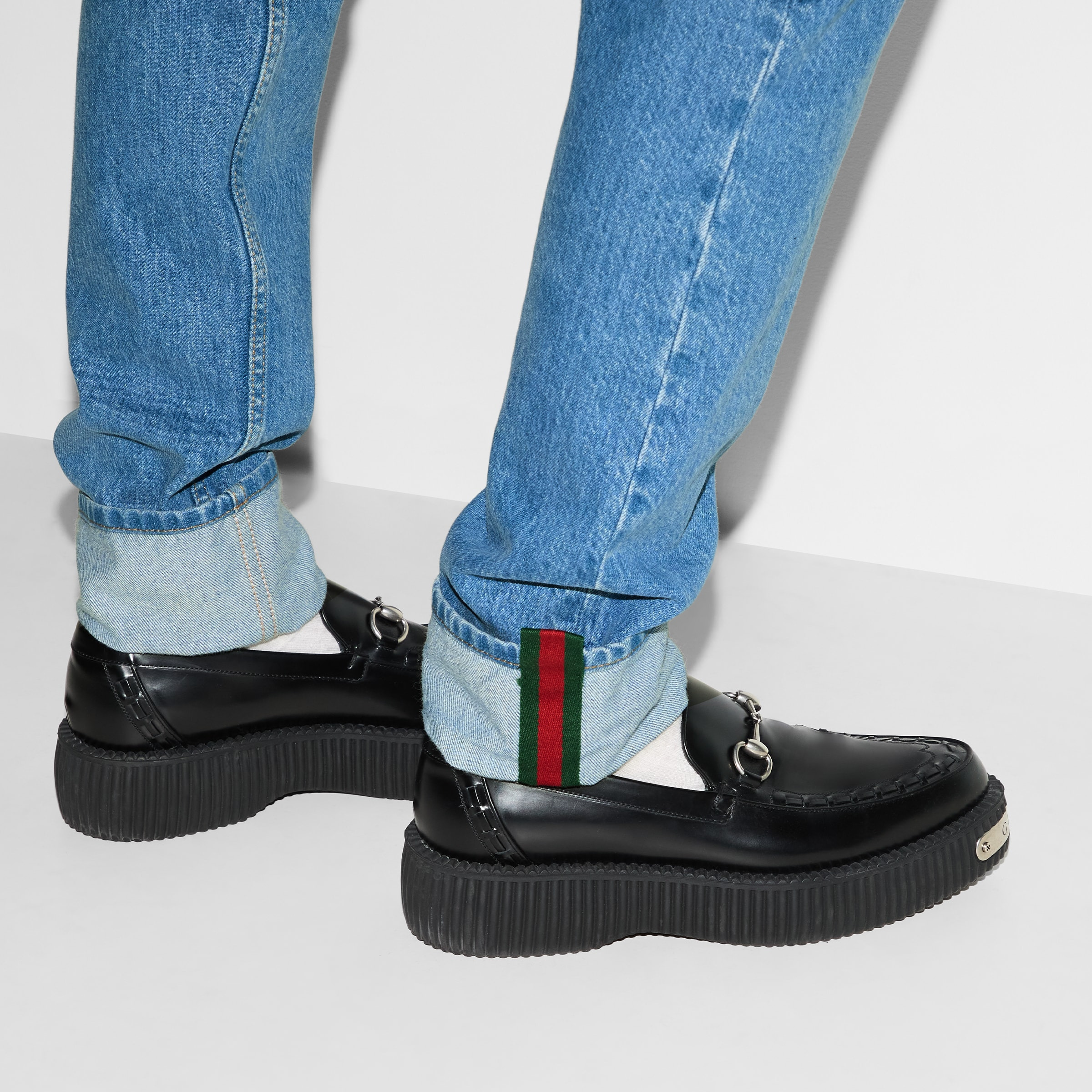 Tapered fit denim pants - 5