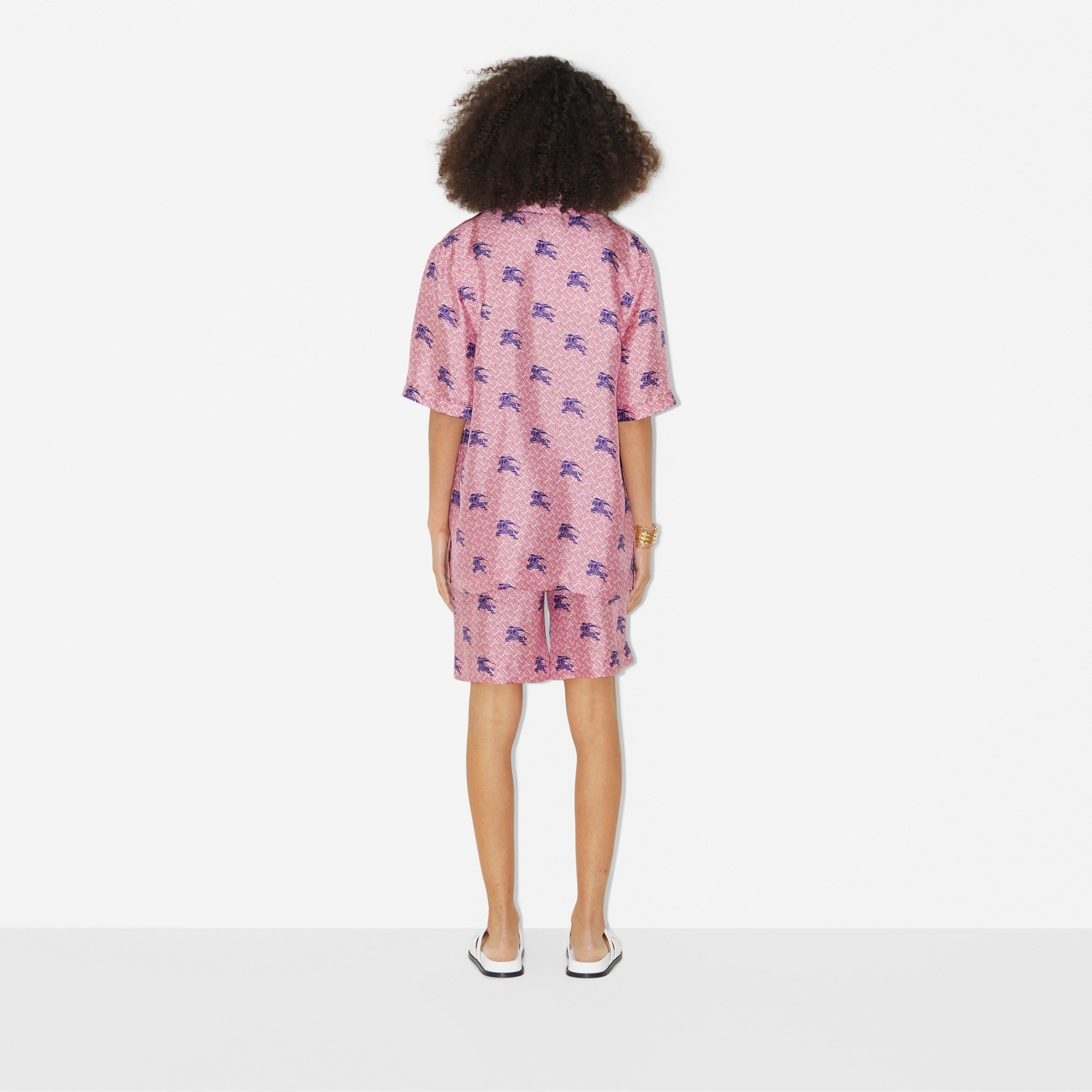EKD Monogram Silk Pyjama Shirt - 4
