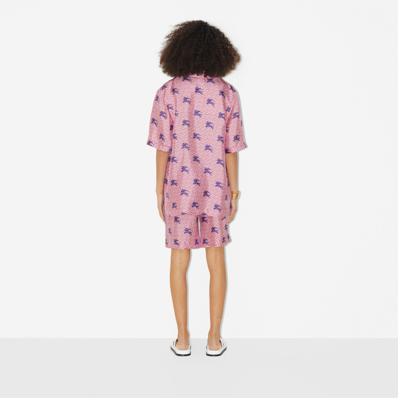 EKD Monogram Silk Pyjama Shirt 4