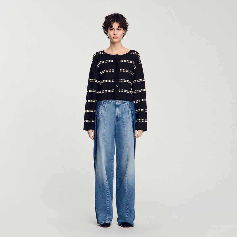 Sandro STUDDED CARDIGAN outlook