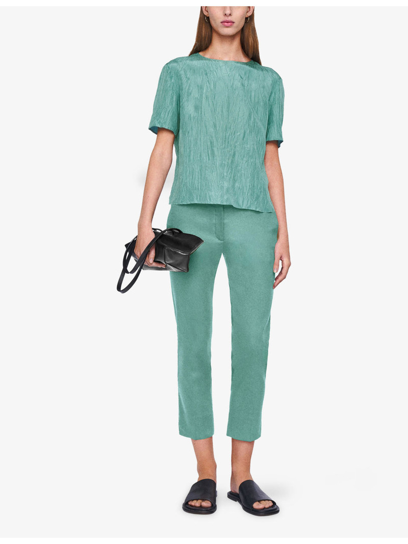 JOSEPH Bing Court Slim-Leg Mid-Rise Stretch-Gabardine Trousers outlook