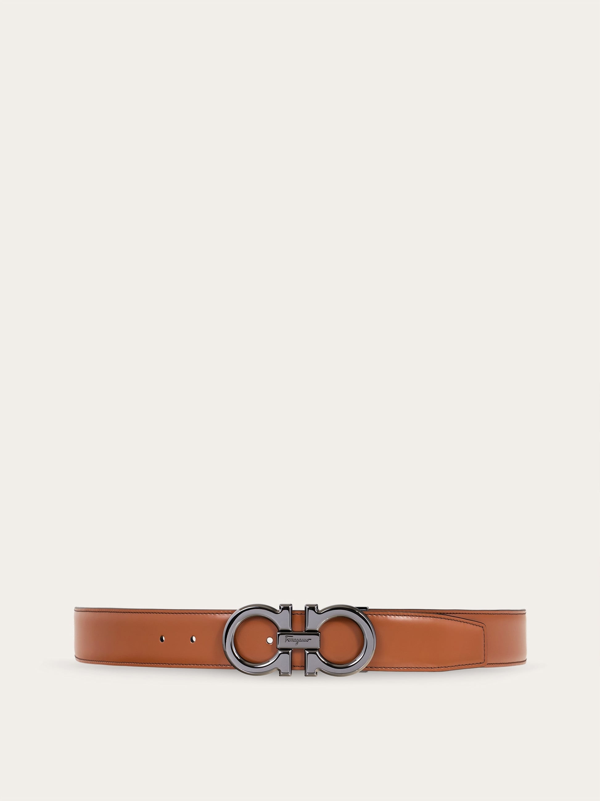 Reversible and adjustable Gancini belt - 1
