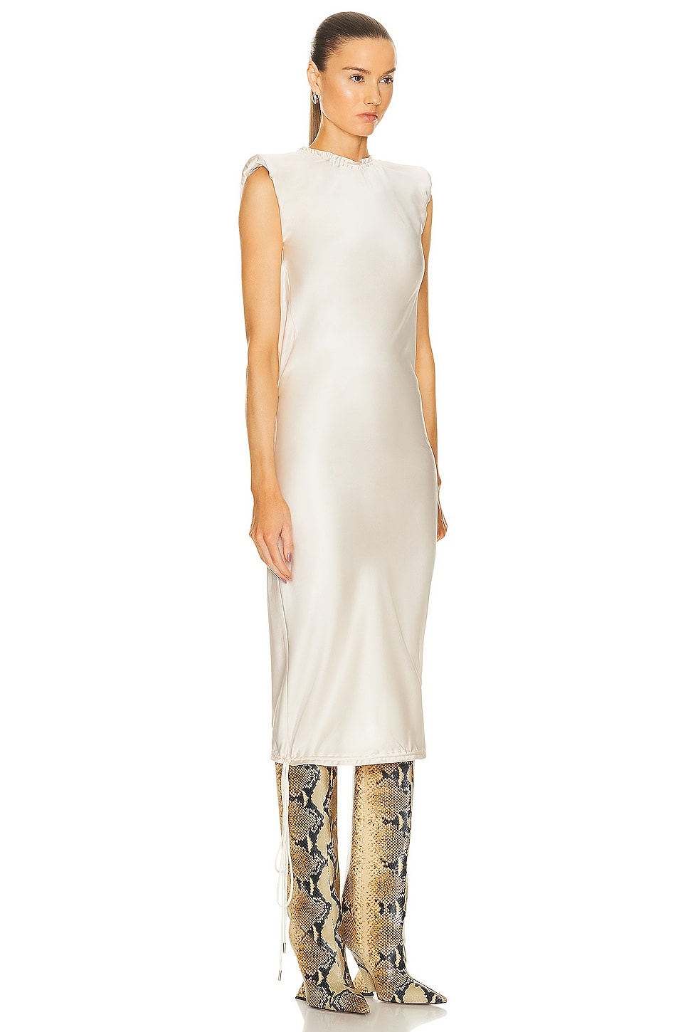 Short Sleeve Midi Dress - 2