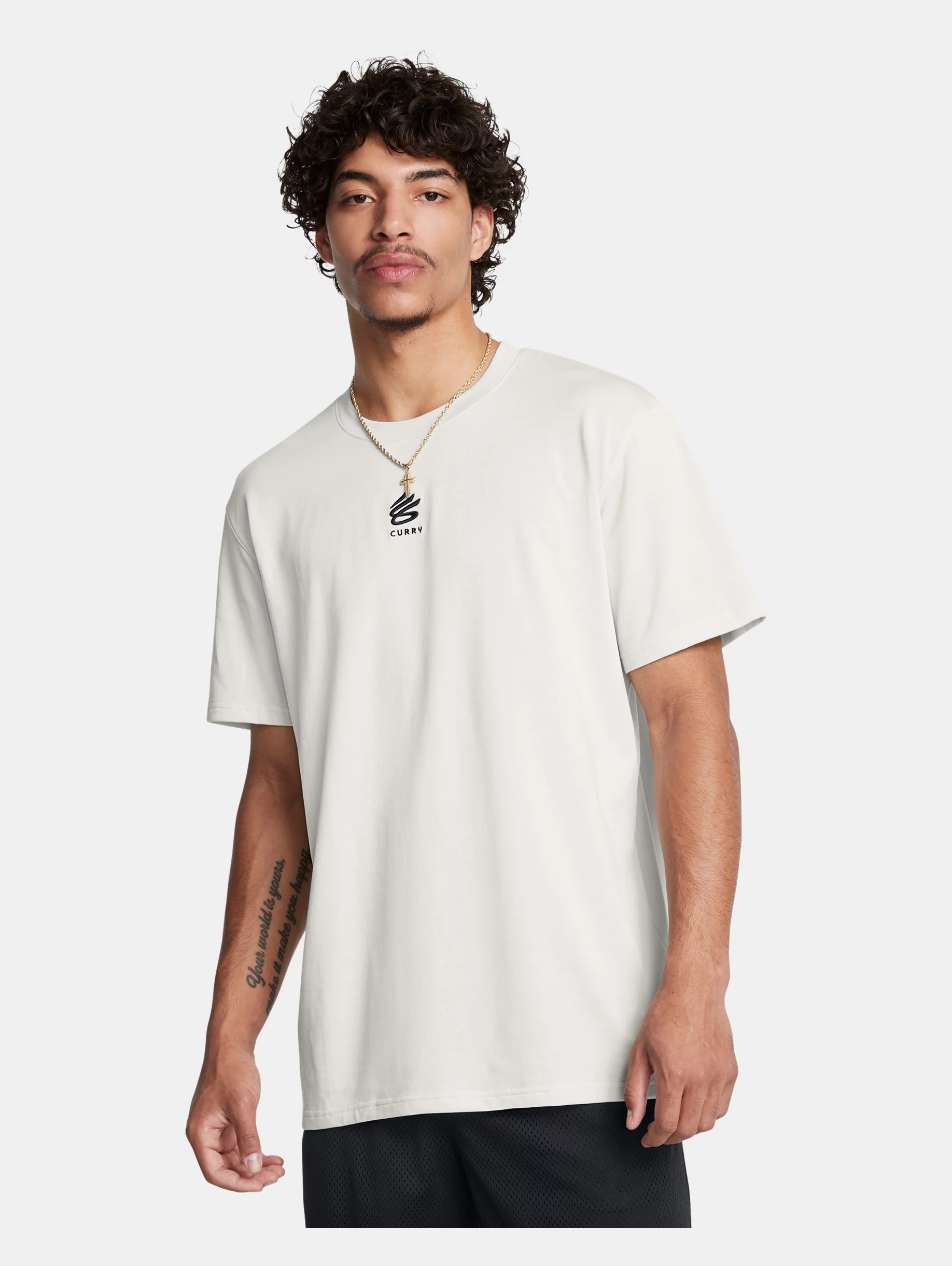 Men's Curry Logo Heavyweight T-Shirt - 2