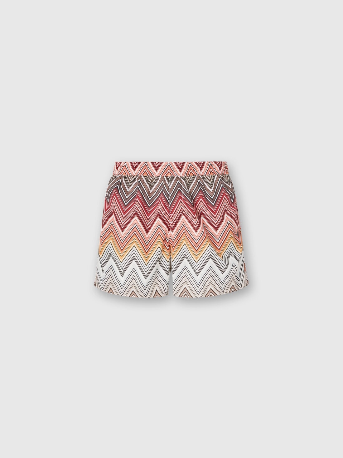 Swimming trunks with large zigzag print - 1