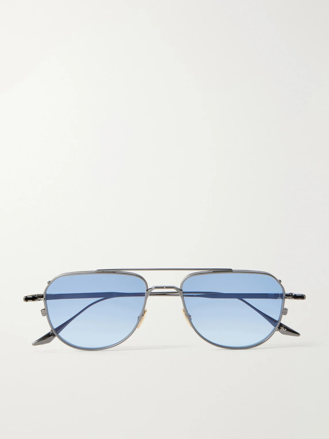 Cendrars Aviator-Style Titanium Sunglasses - 1