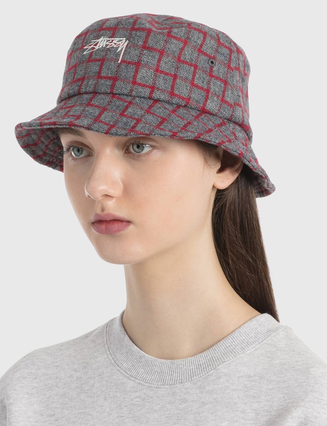 Brent Check Wool Bucket Hat - 5