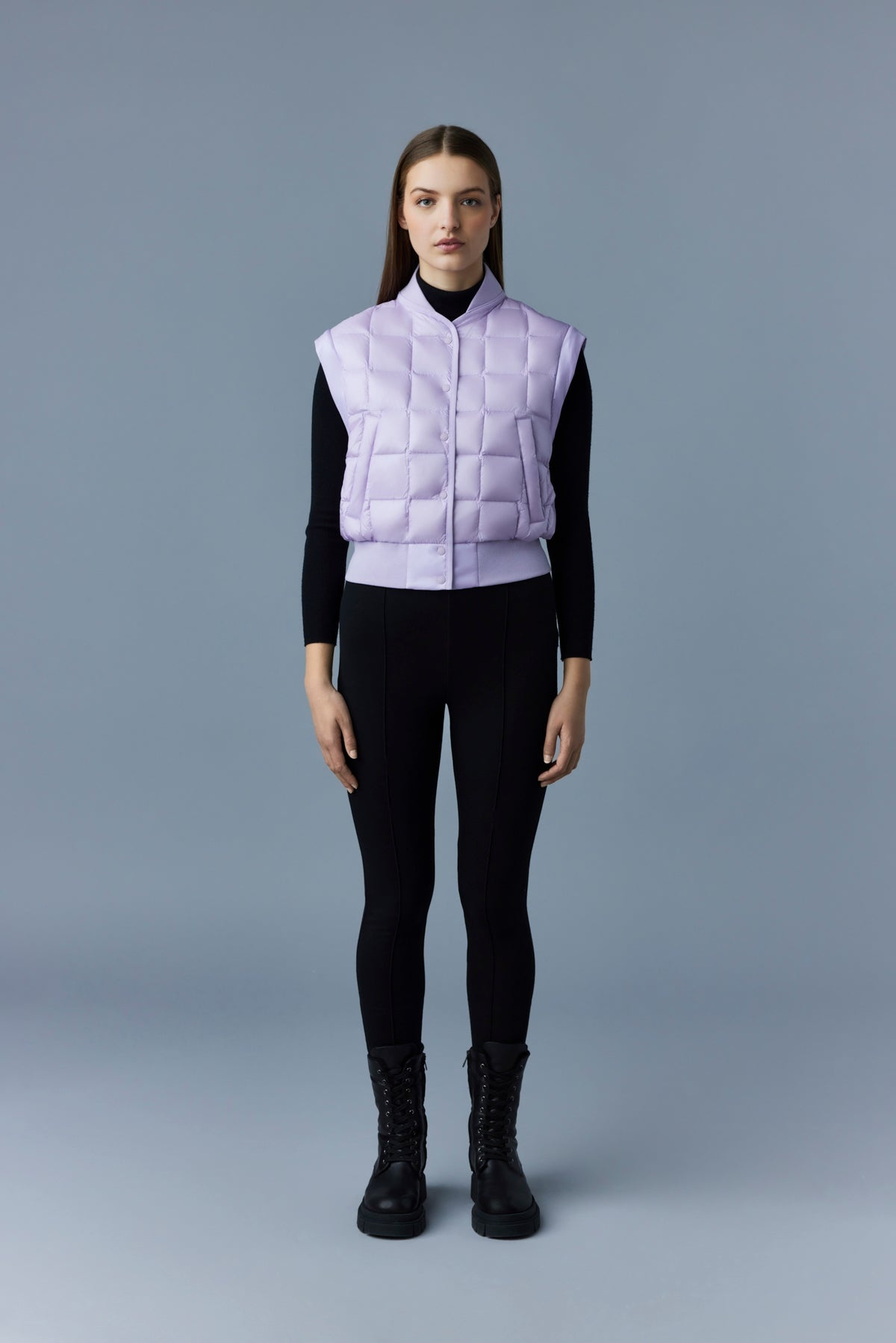 ANI 2-in-1 recycled E3-Lite down bomber jacket - 5