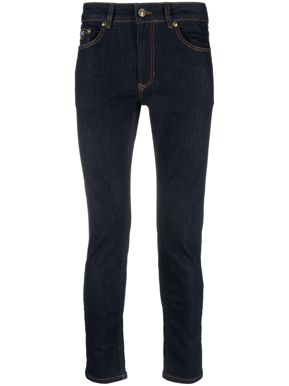 logo-patch skinny jeans - 1