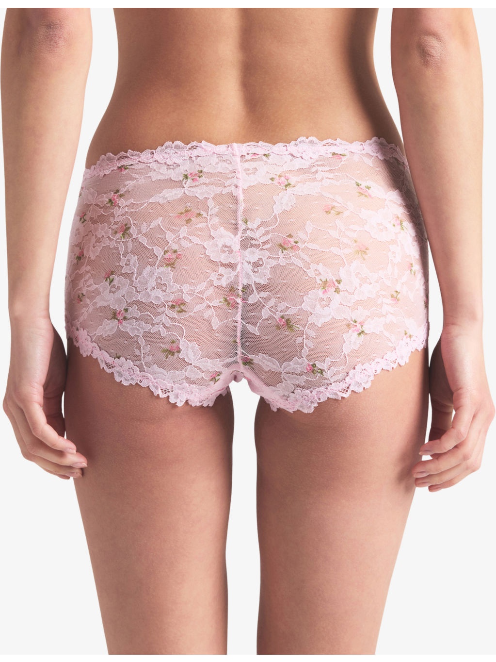 Sheer Stretch Lace Boy Short - 5