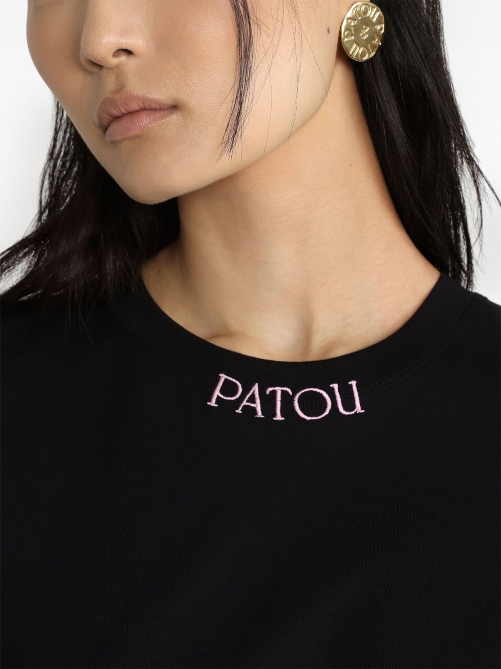 logo-embroidered T-shirt - 5