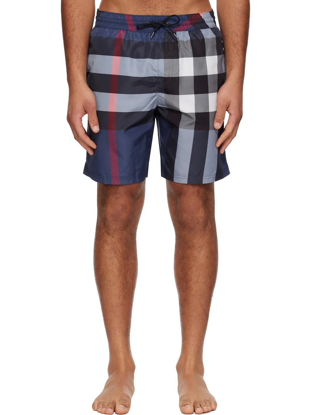 Blue Check Swim Shorts - 1