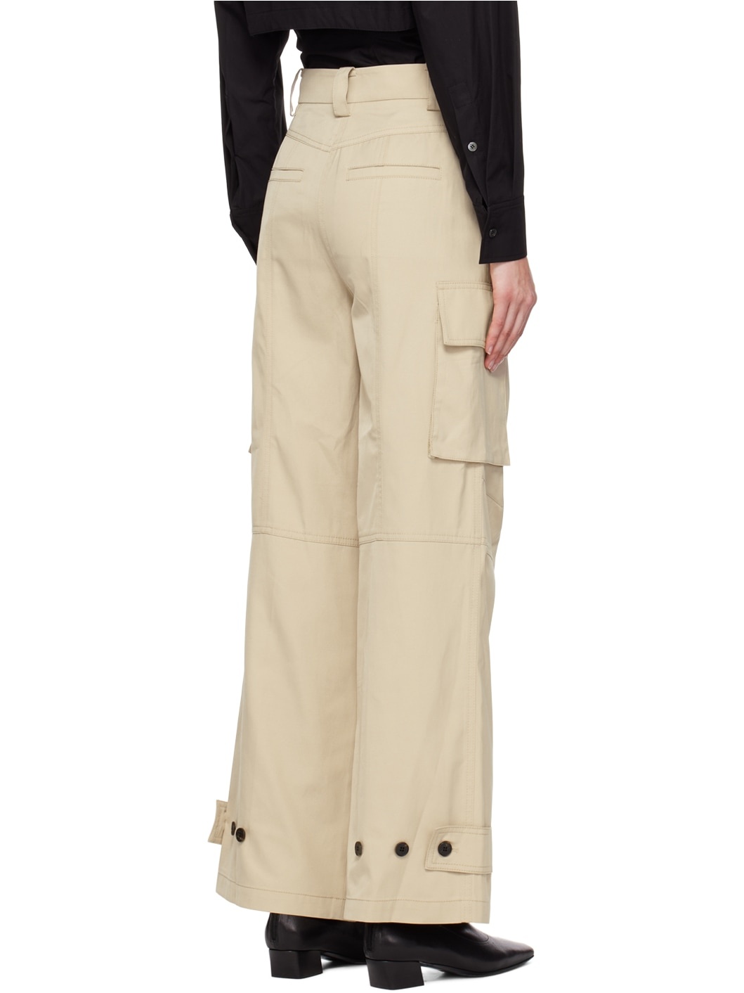 Beige Cargo Pant - 3