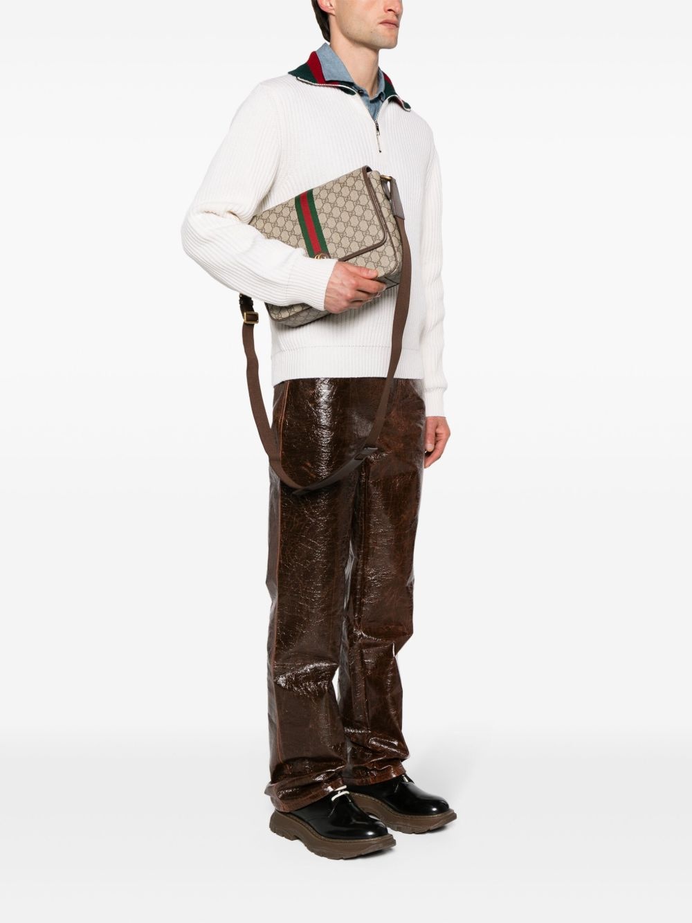 medium Ophidia GG Supreme messenger bag - 2