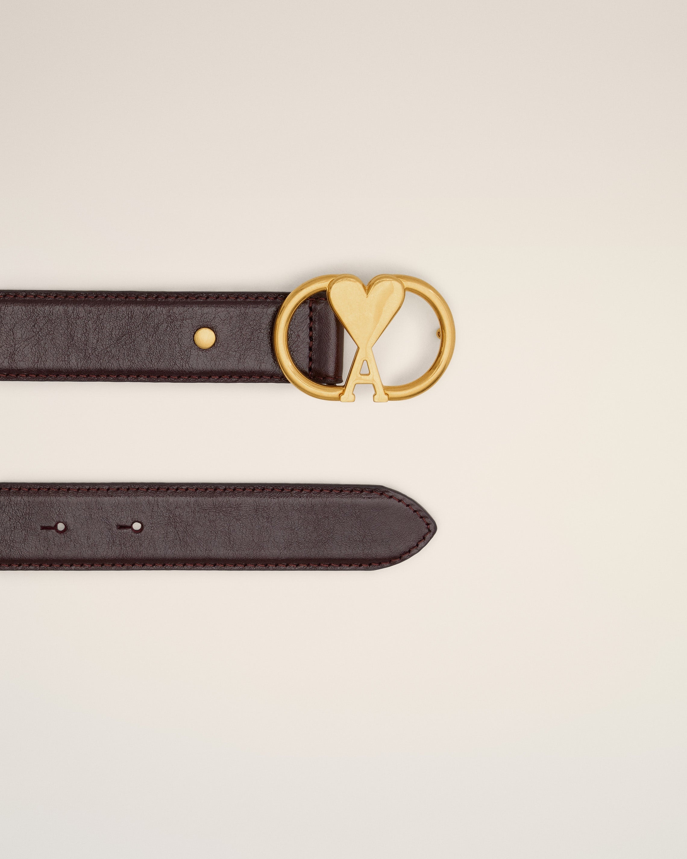 RED LEATHER AMI DE COEUR BELT - 2