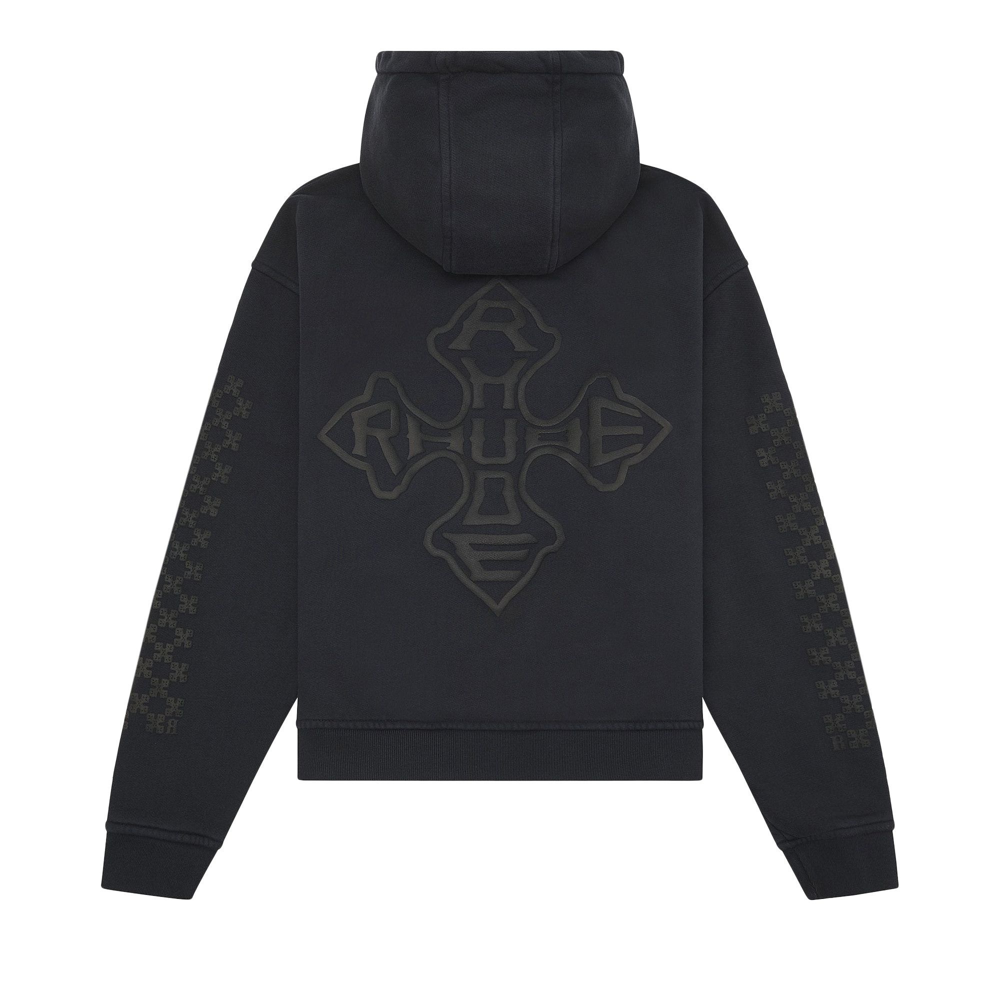 Rhude Cross Logo Hoodie 'Vintage Black' - 2