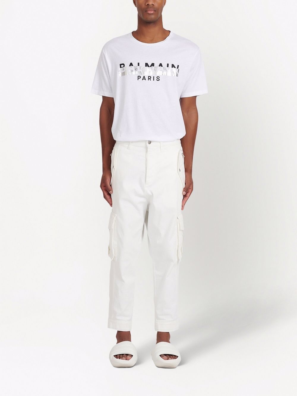 TAPERED LEG CARGO JEANS - 5