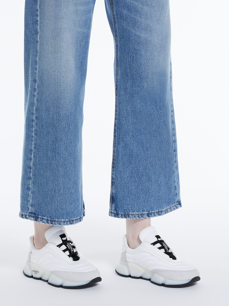 MANA Nylon and leather running shoes 5