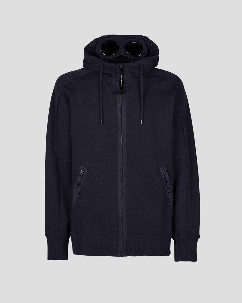 Diagonal Raised Fleece Goggle Hoodie 1