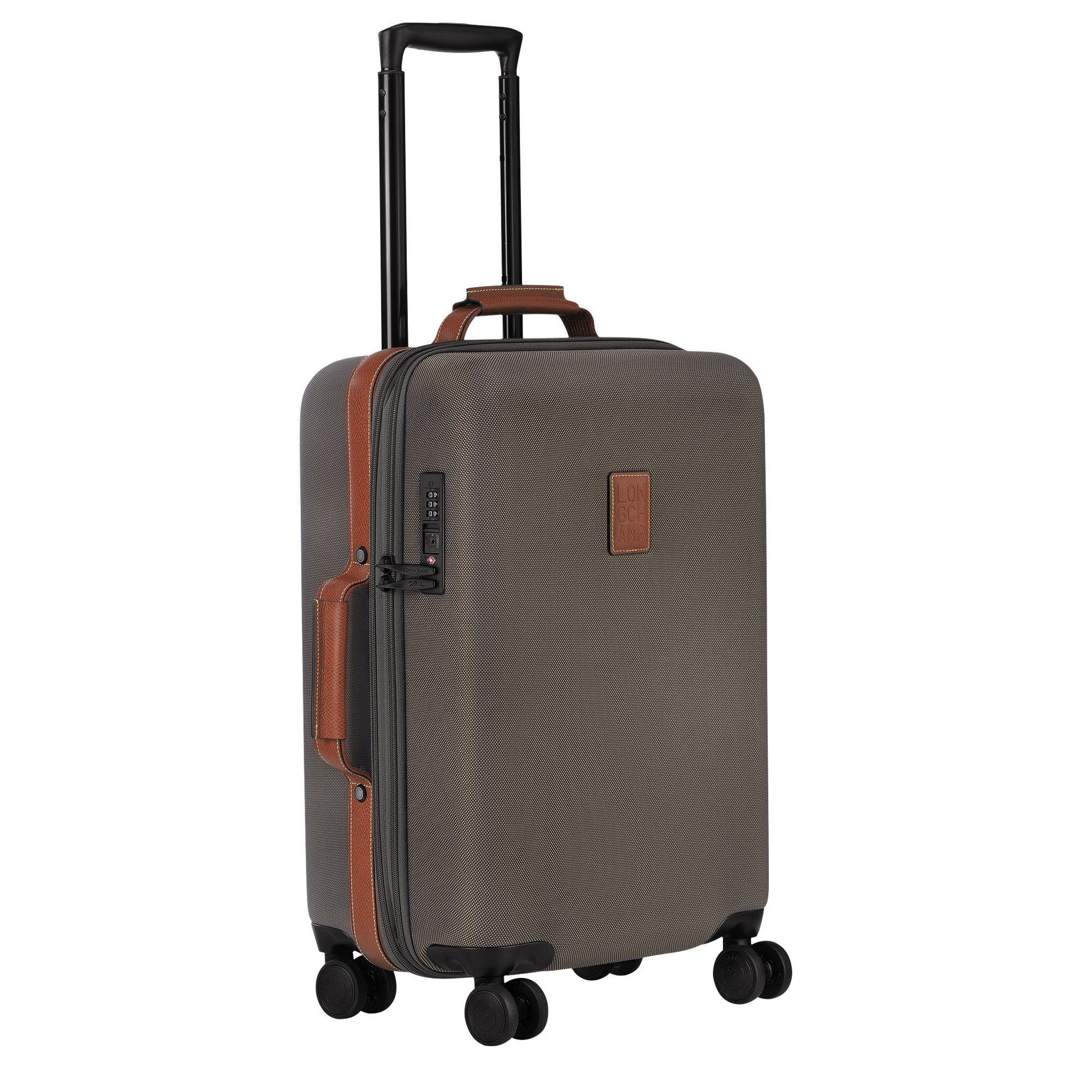 Boxford S Suitcase Brown - Recycled canvas - 3