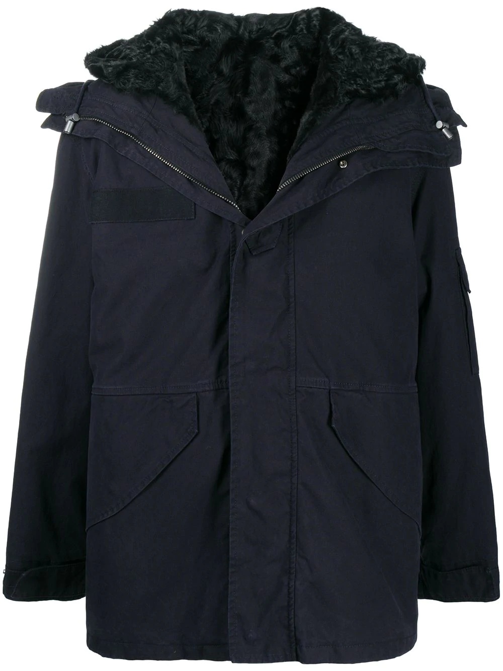 x Nick Wooster fur lined rain coat - 1