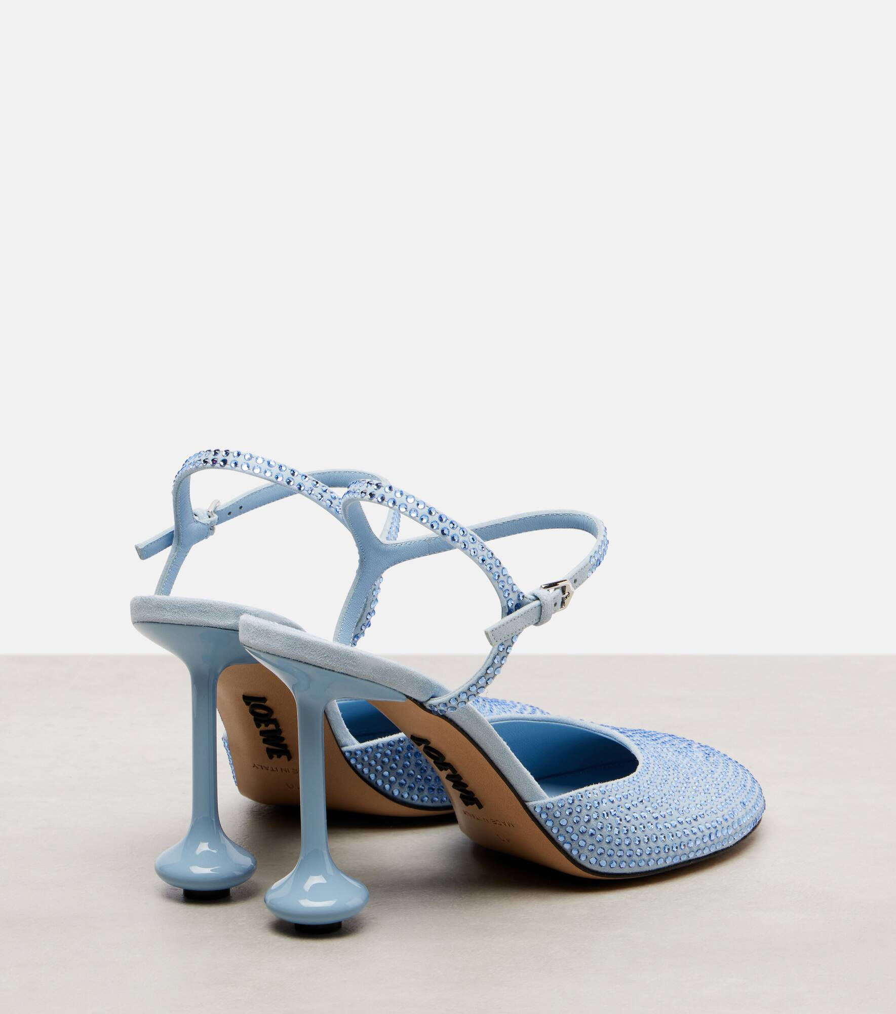 Toy 90 crystal-embellished leather pumps - 2