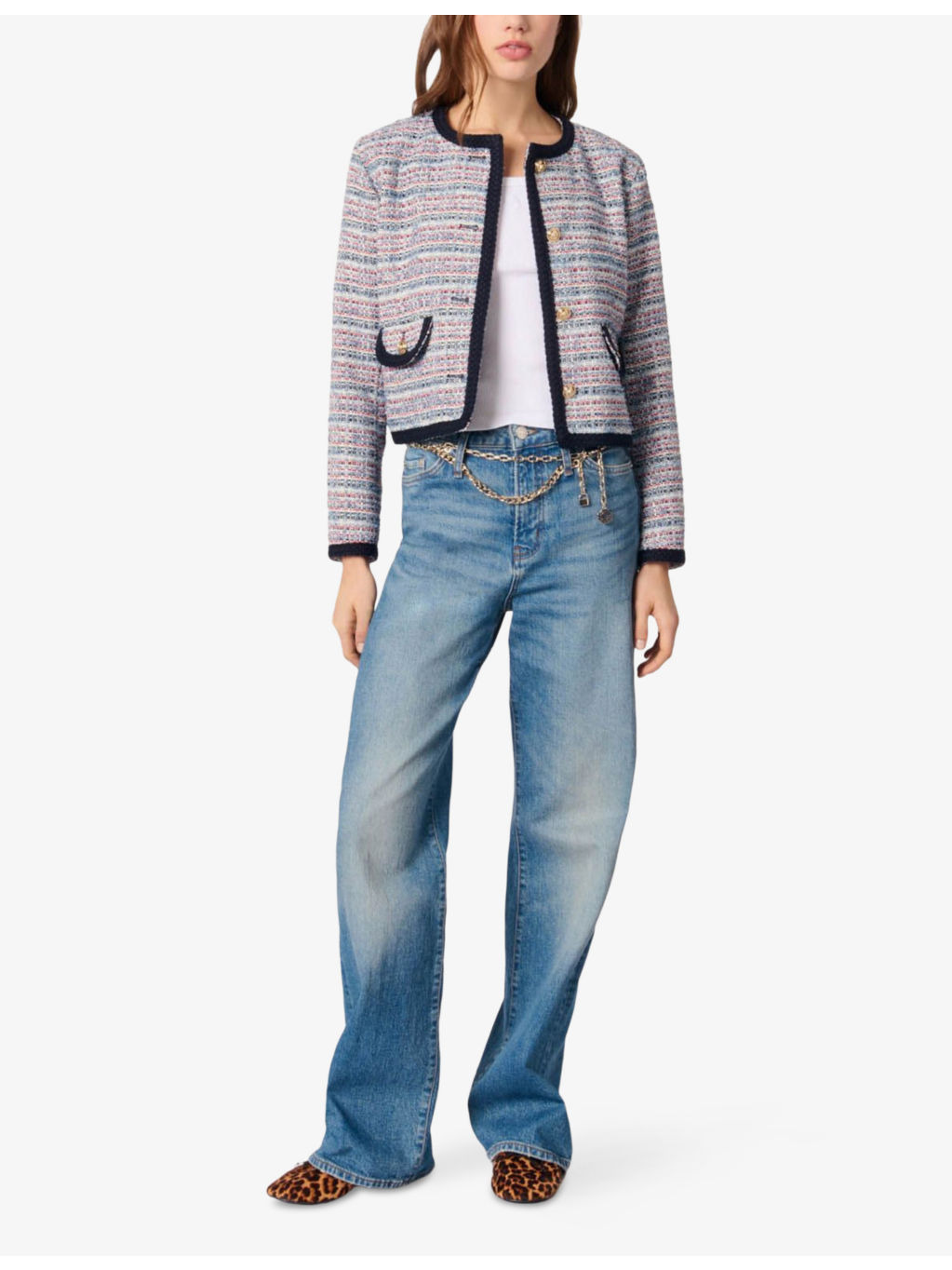 Short Tweed Cotton-Blend Jacket - 2