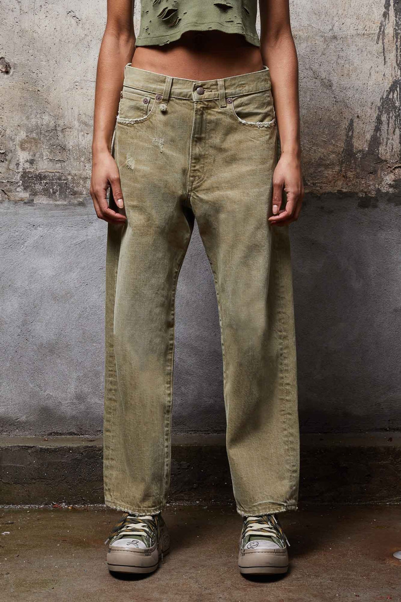 BOYFRIEND JEAN - MOSS GREEN 1