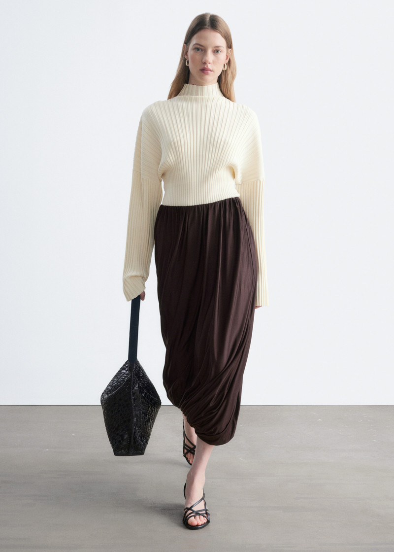 Twisted Drape Balloon Skirt 5