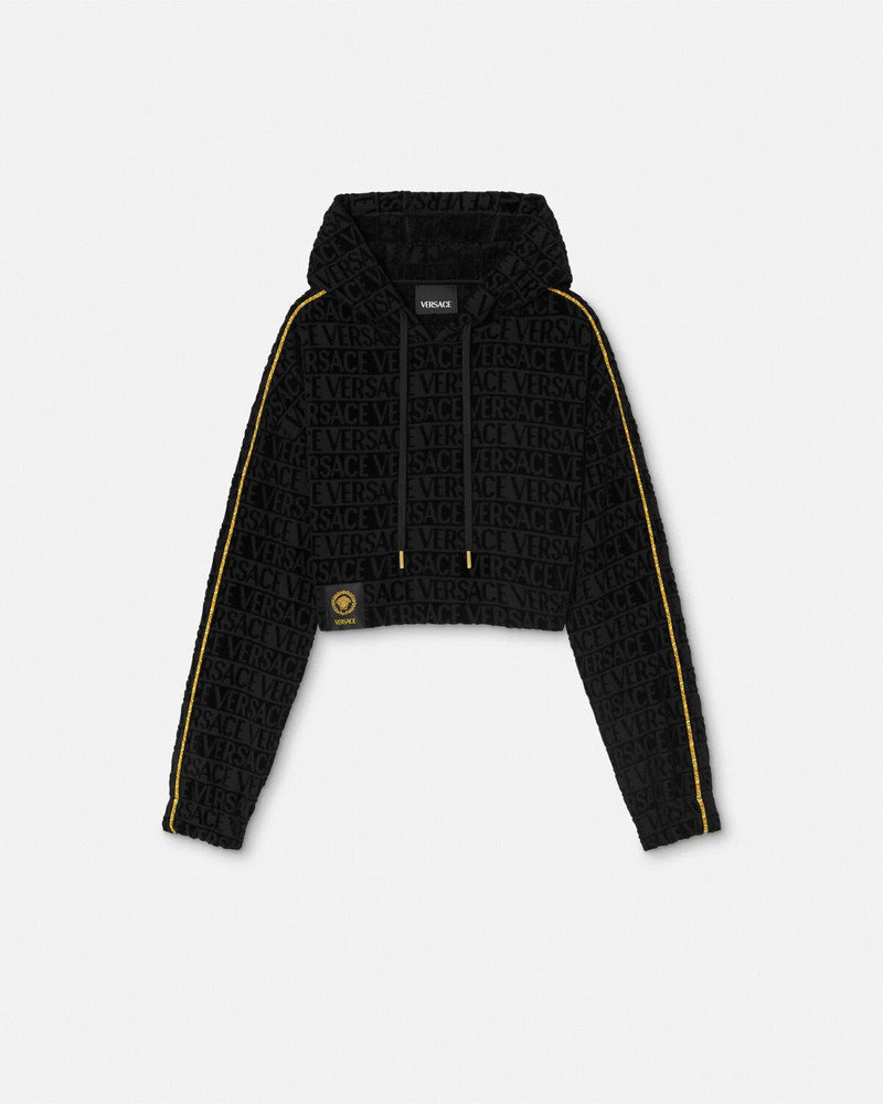 I ♡ Baroque Crop Hoodie - 1