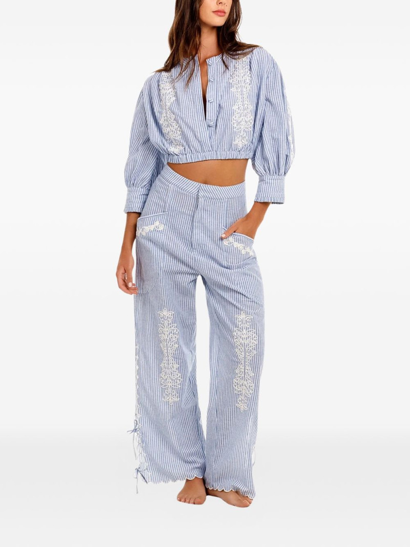 Agua by Agua Bendita Isolda Batik striped blouse outlook