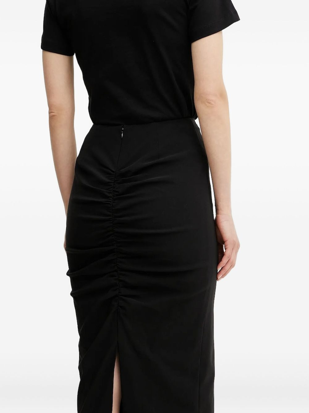 ruched midi skirt - 2