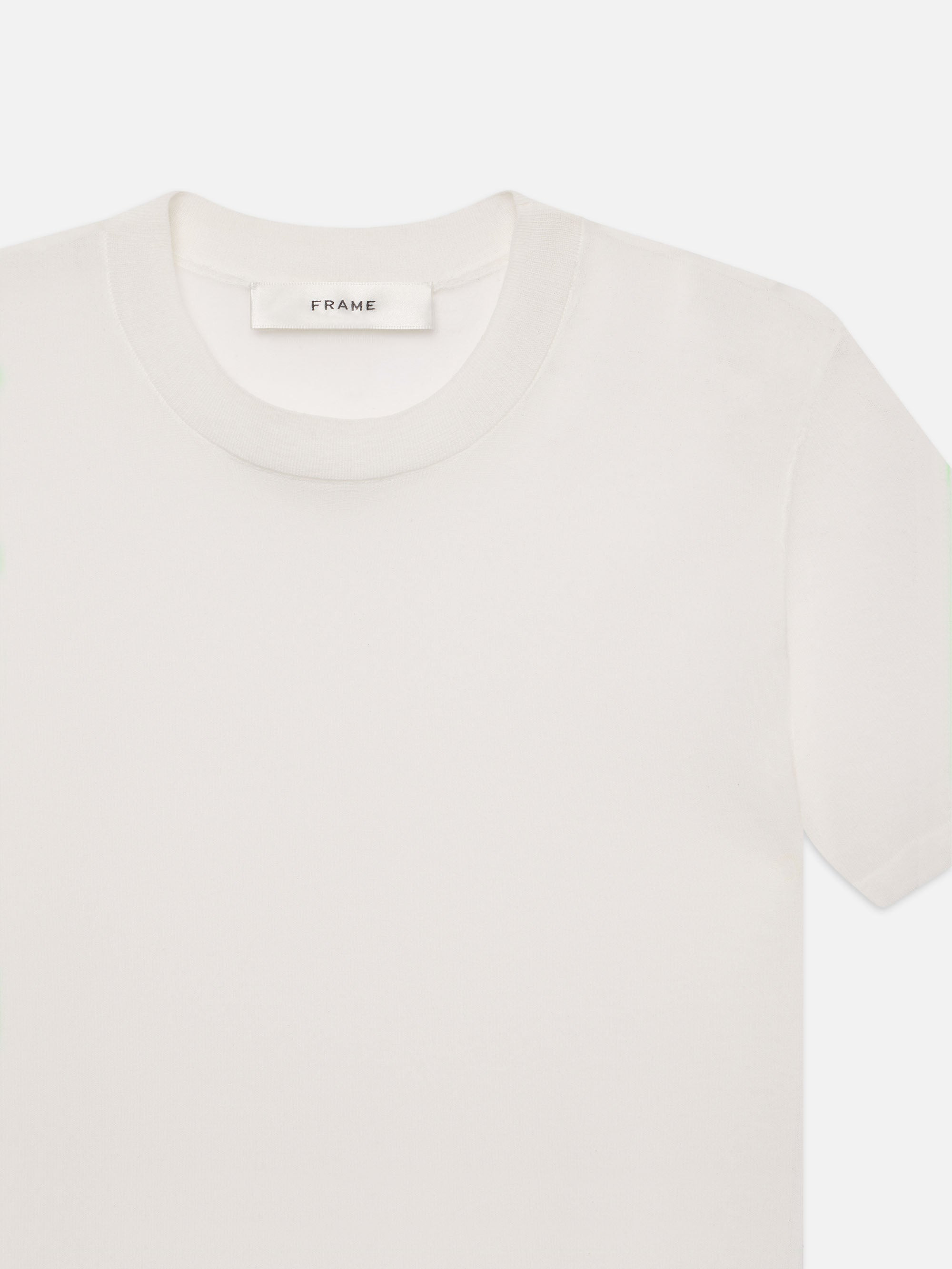 Luxe Baby Tee in White - 4