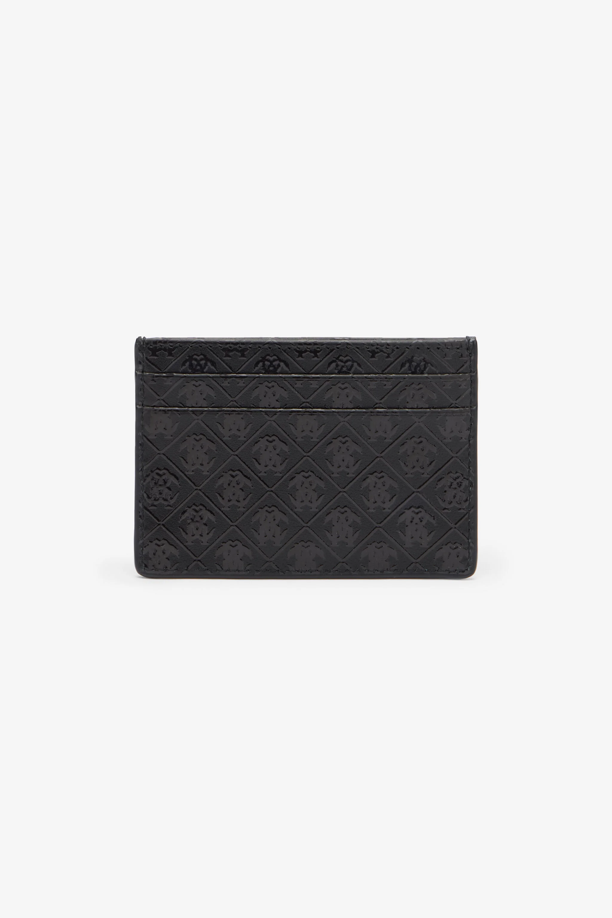 Card Holder With All-Over Mirror Snake Monogram - 1