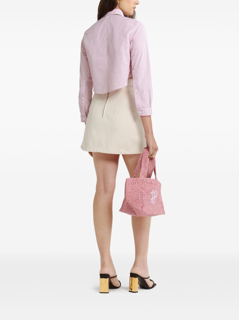 A-line denim mini skirt 3